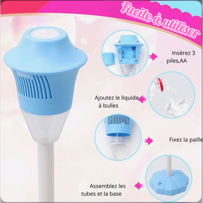 Bubble Magic™ – Machine à Bulles Automatique avec Lumière & Musique