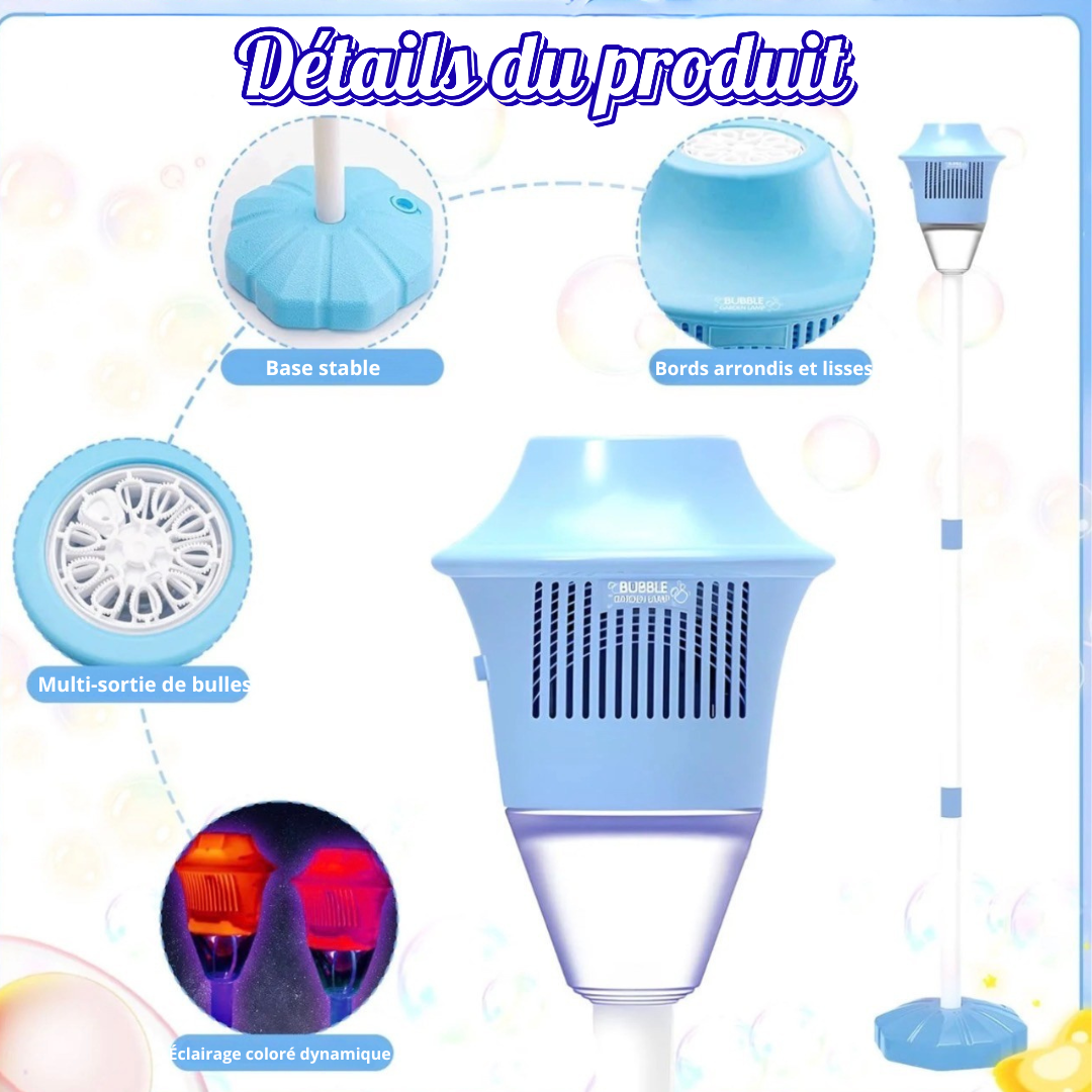 Bubble Magic™ – Machine à Bulles Automatique avec Lumière & Musique