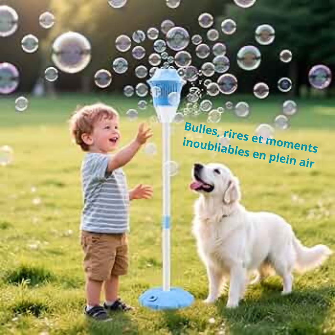 Bubble Magic™ – Machine à Bulles Automatique avec Lumière & Musique