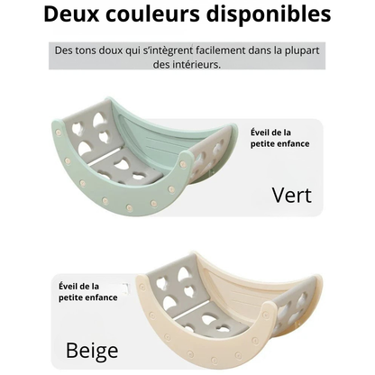 Mini Parc Aventure™ 6 en 1 – Aire de Jeu Intérieure Complète pour Enfants | Toboggan, Escalade & Apprentissage