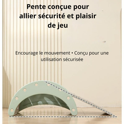 Mini Parc Aventure™ 6 en 1 – Aire de Jeu Intérieure Complète pour Enfants | Toboggan, Escalade & Apprentissage