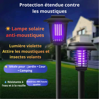 MosquiZen™ Pro | Lampe Solaire Extérieure Anti-Moustiques pour Jardin, Terrasse & Camping