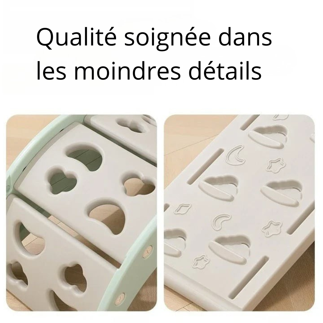 Mini Parc Aventure™ 6 en 1 – Aire de Jeu Intérieure Complète pour Enfants | Toboggan, Escalade & Apprentissage