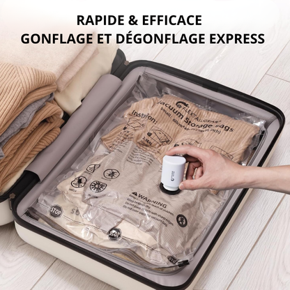 CampAir™ 3-en-1 | Mini Pompe Électrique Rechargeable & Lampe LED Portable