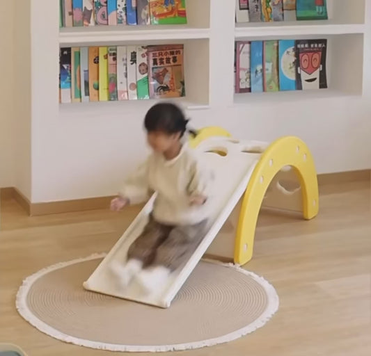 Mini Parc Aventure™ 6 en 1 – Aire de Jeu Intérieure Complète pour Enfants | Toboggan, Escalade & Apprentissage